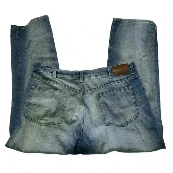 Calvin Klein Jeans Straight Denim Jeans Men Size 40 Light Wash Zip Fly Blue - Picture 6 of 12